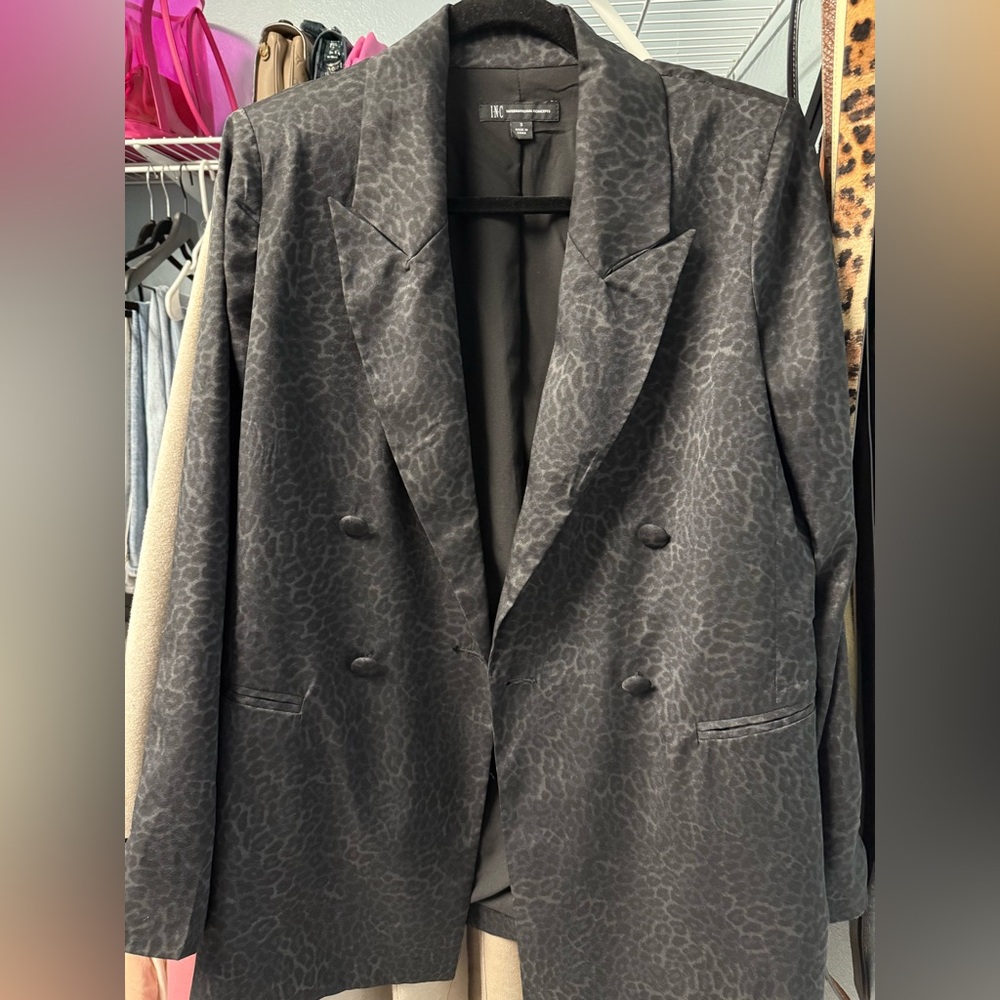 INC International Concepts Black Blazer